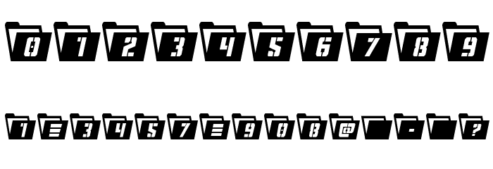 Eyes Only Condensed Font OTHER CHARS