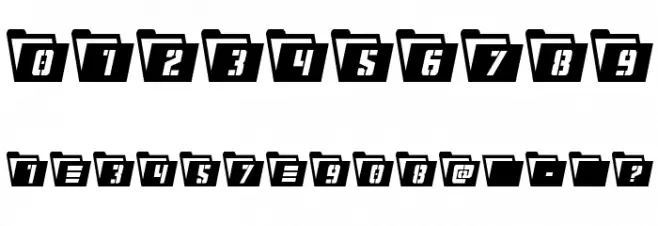 Eyes Only Condensed Font OTHER CHARS