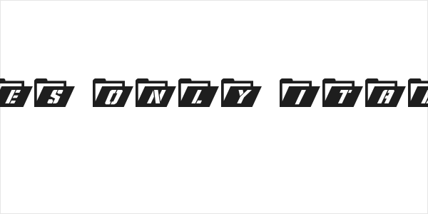 Eyes Only Italic Logo