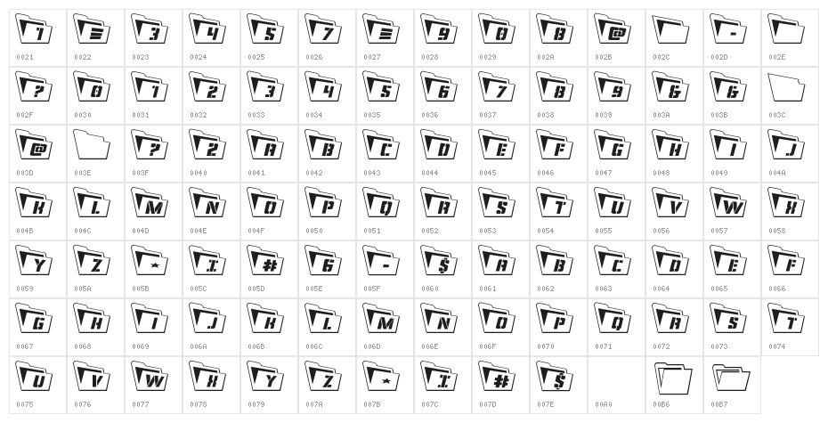Eyes Only Outline 3D Character Map