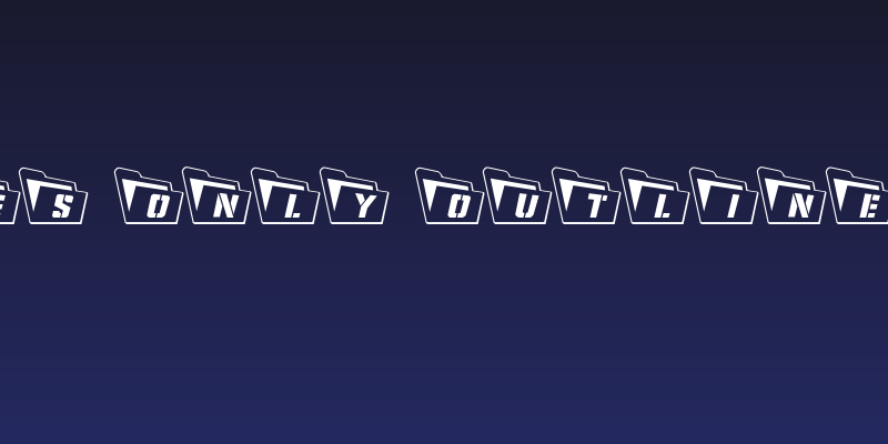 Eyes Only Outline 3D Social Header
