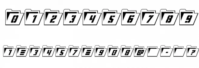 Eyes Only Outline Condensed Italic Font OTHER CHARS