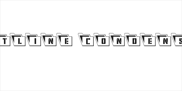 Eyes Only Outline Condensed Leftalic Logo