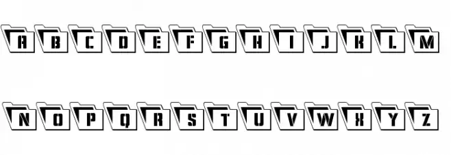Eyes Only Outline Condensed Leftalic 字体 小写