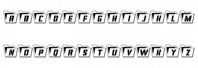 Eyes Only Outline Condensed Fuentes MAYÚSCULAS