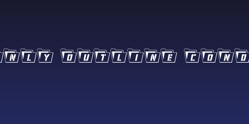 Eyes Only Outline Condensed Social Header