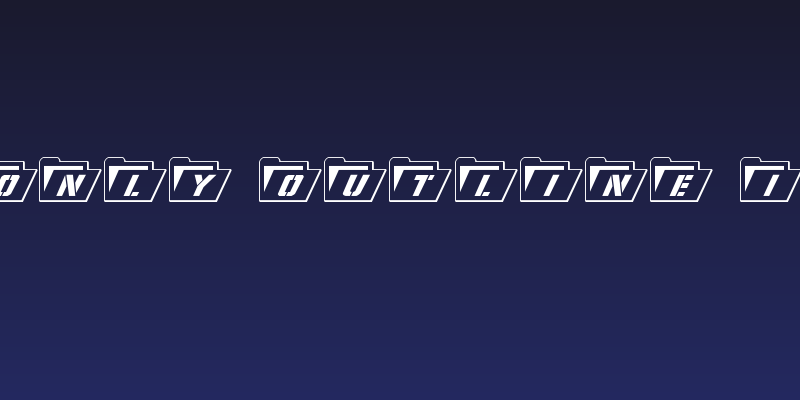 Eyes Only Outline Italic Social Header