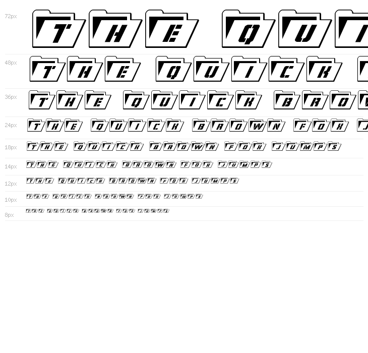 Eyes Only Outline Italic Waterfall