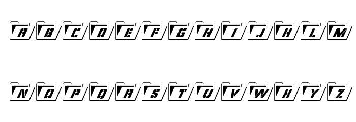 Eyes Only Outline Italic Font LOWERCASE