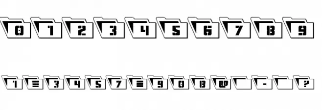 Eyes Only Outline Leftalic Font OTHER CHARS