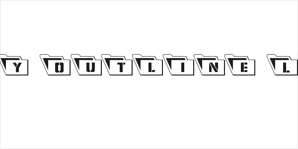 Eyes Only Outline Leftalic Logo