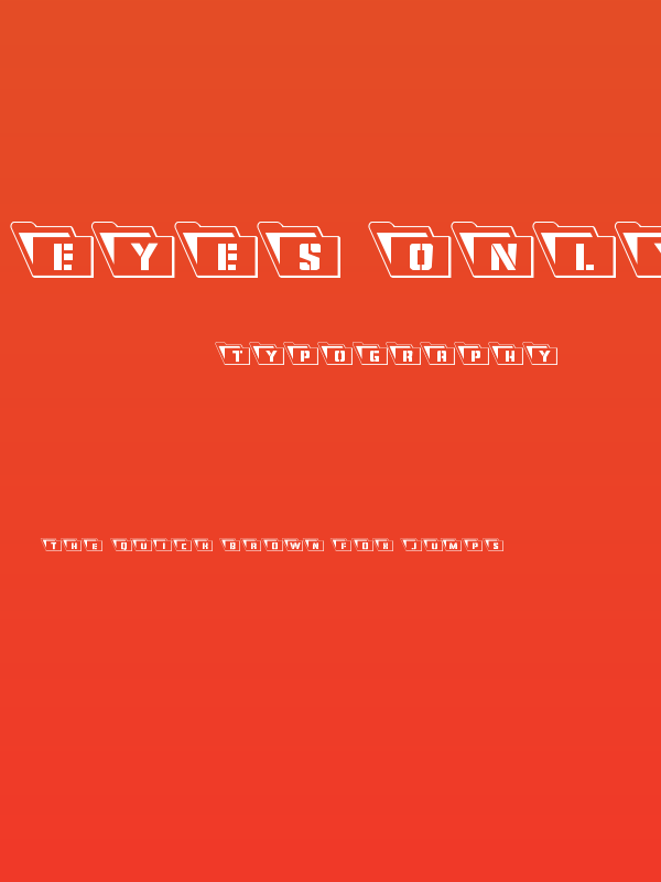 Eyes Only Outline Leftalic Poster
