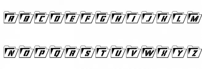 Eyes Only Outline Semi-Condensed Italic フォント 大文字