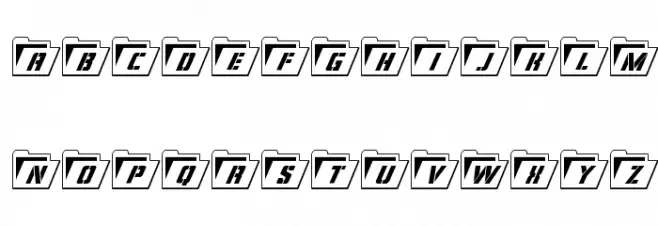 Eyes Only Outline Semi-Condensed Italic 字体 小写