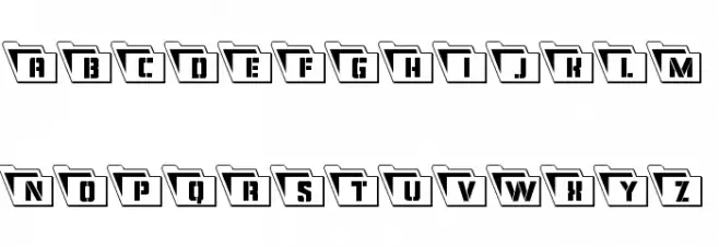 Eyes Only Outline Semi-Condensed Leftalic Шрифта ВЕРХНИЙ