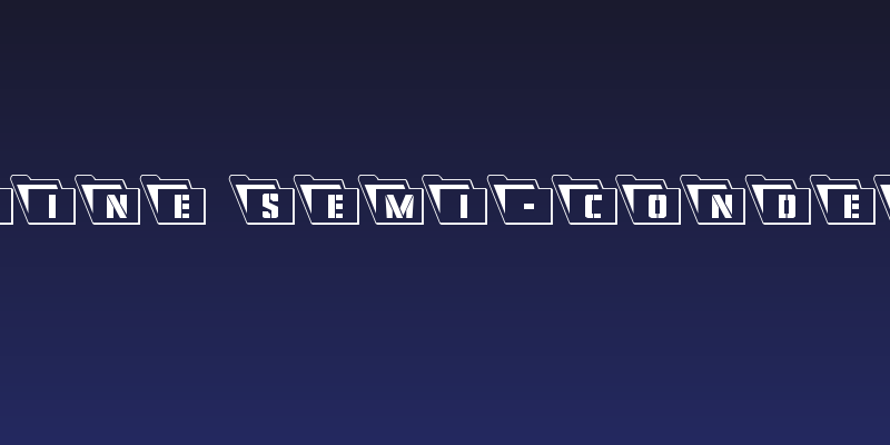 Eyes Only Outline Semi-Condensed Leftalic Social Header