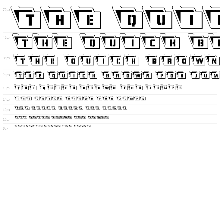 Eyes Only Outline Semi-Condensed Leftalic Waterfall