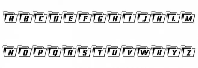 Eyes Only Outline Semi-Condensed Fuentes MAYÚSCULAS
