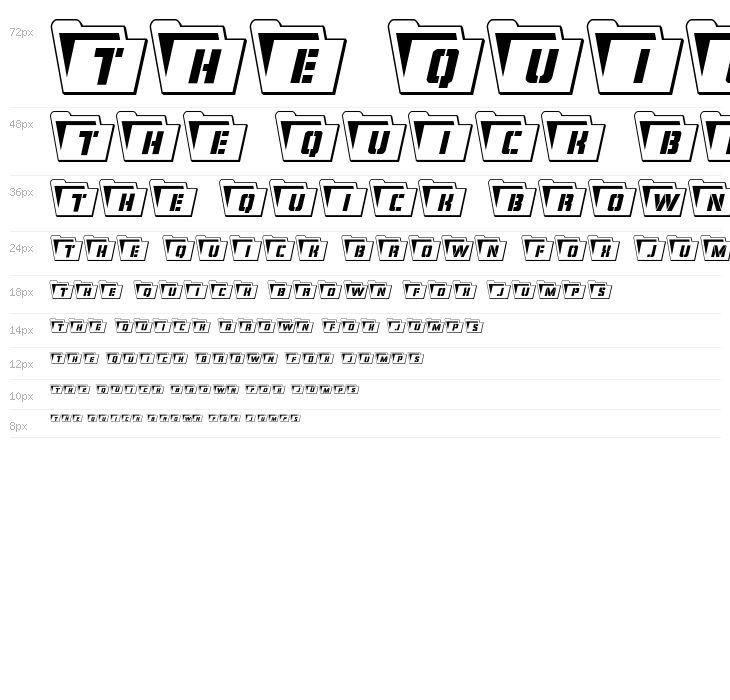 Eyes Only Outline Semi-Condensed Waterfall