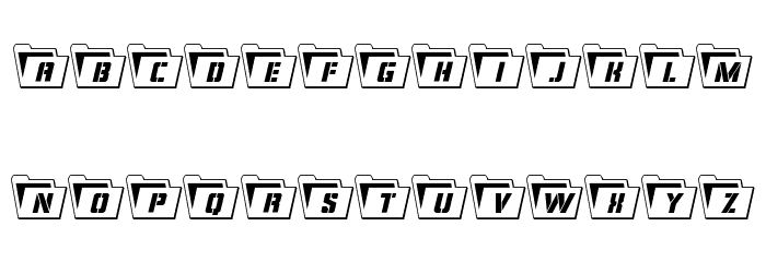 Eyes Only Outline Semi-Condensed Font LOWERCASE