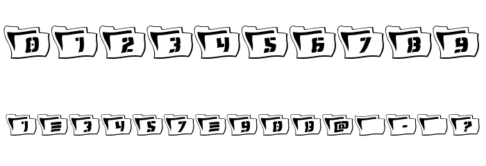 Eyes Only Outline Wavy 2 Font OTHER CHARS