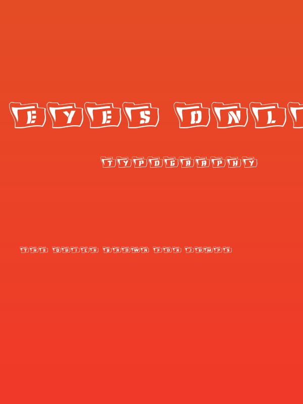 Eyes Only Outline Wavy 2 Poster