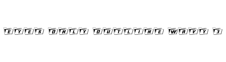 Eyes Only Outline Wavy 3  Fuentes Gratis Descargar
