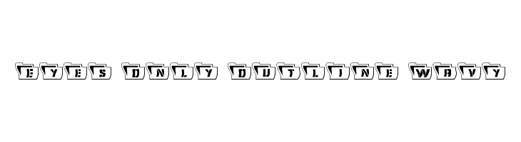 Eyes Only Outline Wavy  baixar fontes gratis