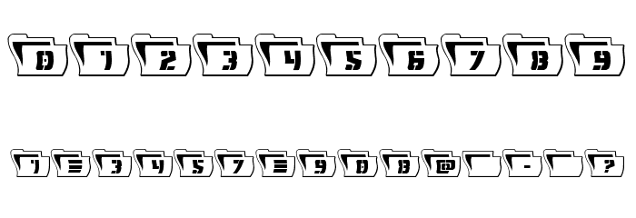 Eyes Only Outline Wavy Font OTHER CHARS