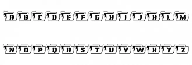 Eyes Only Outline Wavy Шрифта ВЕРХНИЙ