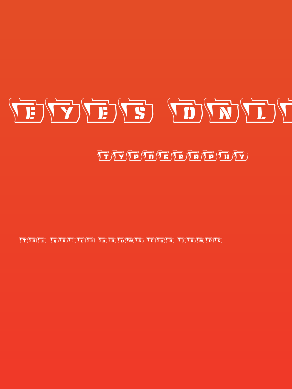 Eyes Only Outline Wavy Poster