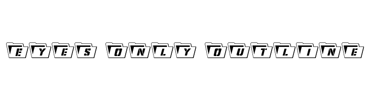 Eyes Only Outline  لخطوط تنزيل
