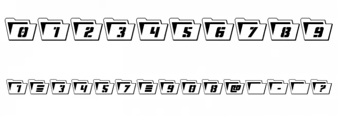 Eyes Only Outline Font OTHER CHARS