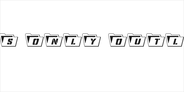 Eyes Only Outline Logo