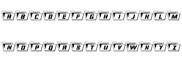 Eyes Only Outline Font LOWERCASE