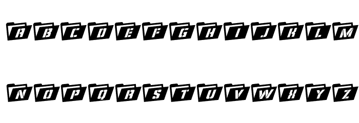 Eyes Only Rotalic Font LOWERCASE