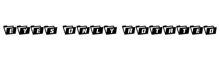 Eyes Only Rotated  Fuentes Gratis Descargar