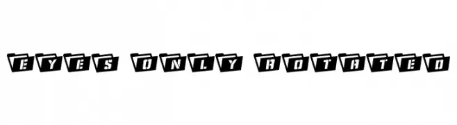 Eyes Only Rotated  Скачать бесплатные шрифты