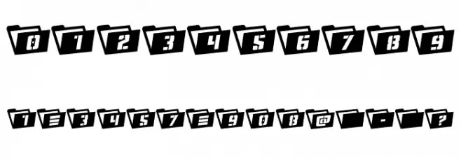 Eyes Only Rotated Font OTHER CHARS