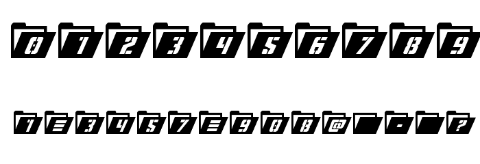 Eyes Only Semi-Condensed Italic Font OTHER CHARS