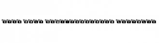 Eyes Only Semi-Condensed Leftalic  Fuentes Gratis Descargar
