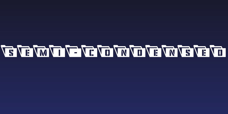 Eyes Only Semi-Condensed Leftalic Social Header