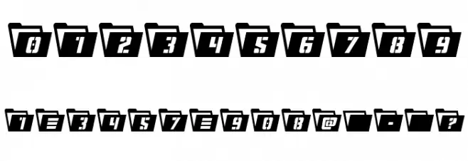 Eyes Only Semi-Condensed Font OTHER CHARS