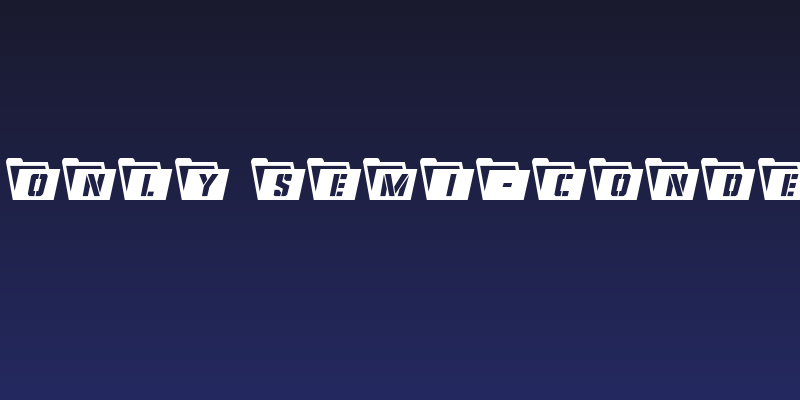 Eyes Only Semi-Condensed Social Header