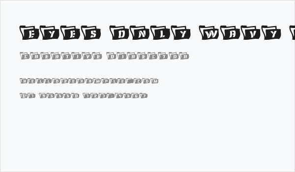 Eyes Only Wavy 2 Business Card