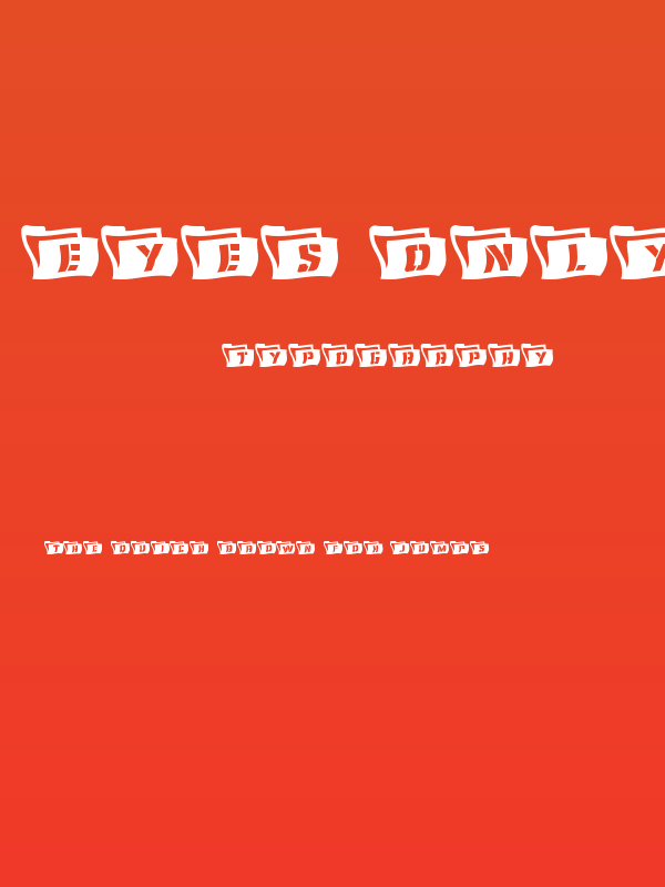 Eyes Only Wavy 2 Poster