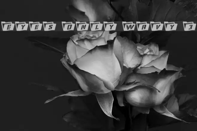 Eyes Only Wavy 3 Font examples