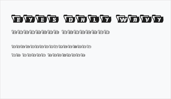 Eyes Only Wavy Business Card