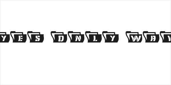 Eyes Only Wavy Logo