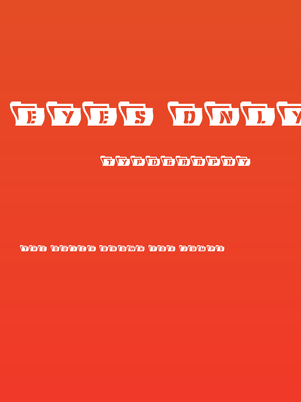 Eyes Only Wavy Poster